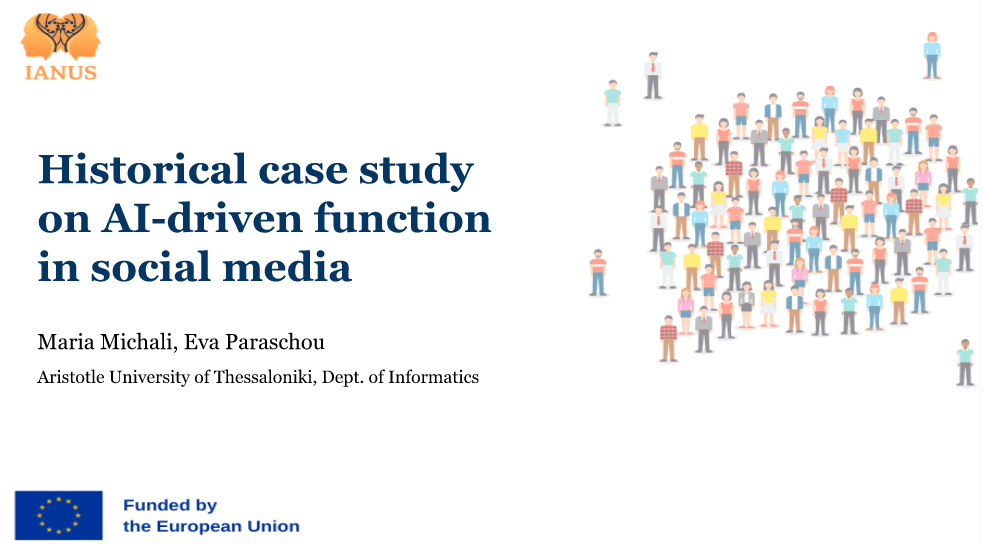 A historical case study of AI in social media by Aristotle University